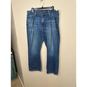 Lucky Brand Mens Blue Denim Jeans Size 38x30 Relaxed Fit Classic Style